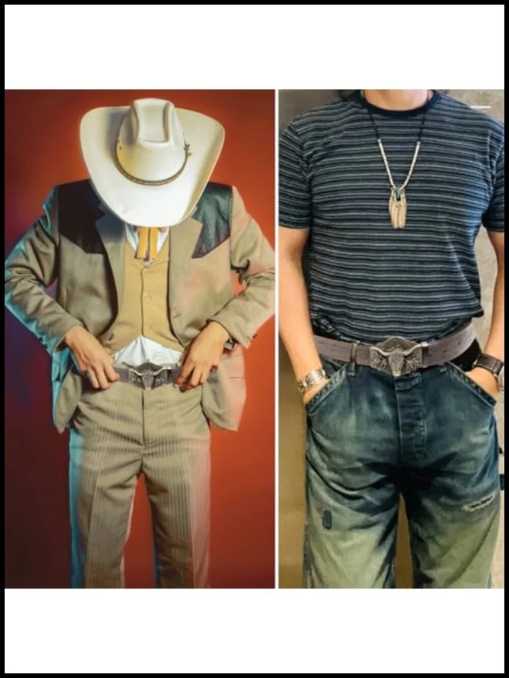 Cowboy Belt for Men 3.8